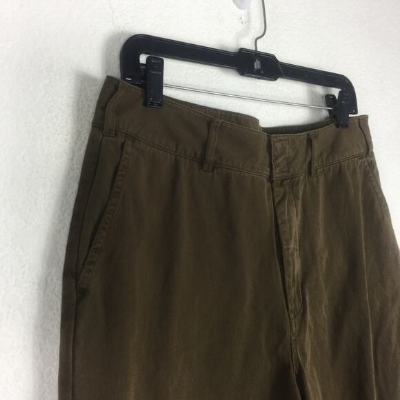 Good American Relaxed Good Skate Pants Brown Baggy Straight Leg Trousers Size 10 - Picture 9 of 16